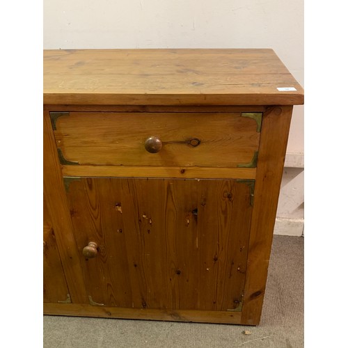 50 - Pine Campaign Style Sideboard Unit. 140 x 53 x 92 cms