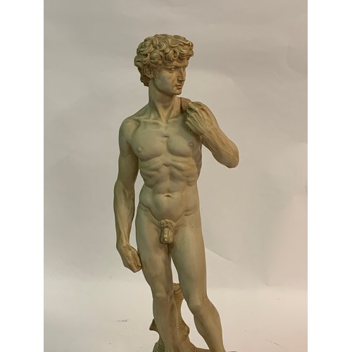 297 - Large Mounted Figure Of a Nude man Signed To Reverse. 72 cms High