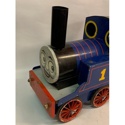 332 - Wood Made Thomas The Tank Engine Childs Train. 82 x 28 x 48 cms