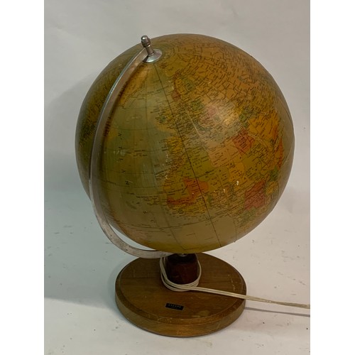 384 - Vintage European Globe. 46 cms High