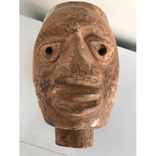 190 - Vintage Carved Wooden Head From The Yoruba Tribe
22 cms h x 18 deep x 13 cms wide