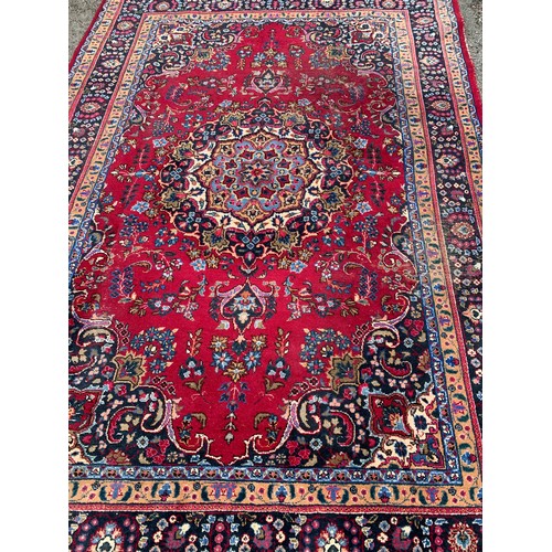 93 - Large Hand Knotted Rug With Decorative Border 300 x 200 cms