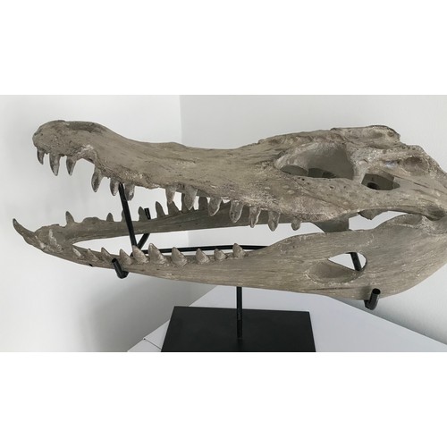 146 - Vintage Composite Model On Stand Of A Crocodile
55 cms long x 26 cms wide