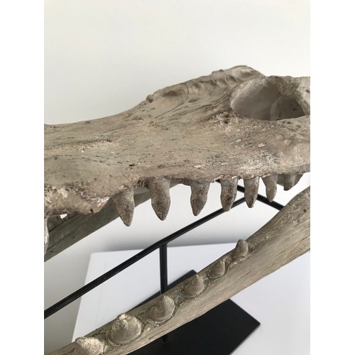 146 - Vintage Composite Model On Stand Of A Crocodile
55 cms long x 26 cms wide