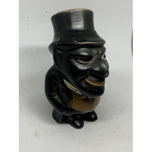 503 - Very Rare Ceramic  Figure Possibly A Propaganda Piece Of A Gentleman Standing Just Over 13 Cms High