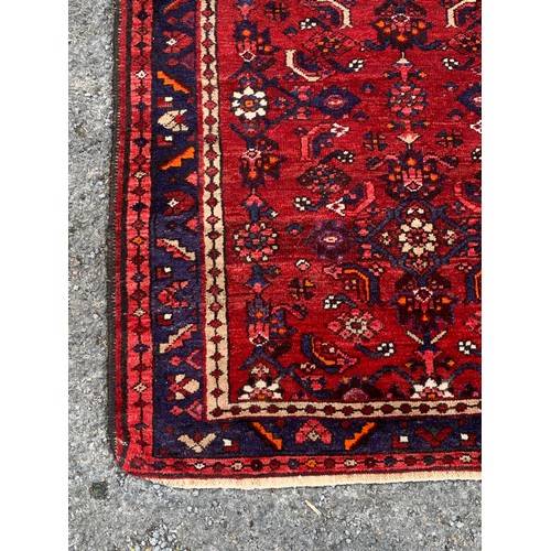 307 - Decorative Rug With Decorative Border  192 x 106 cms