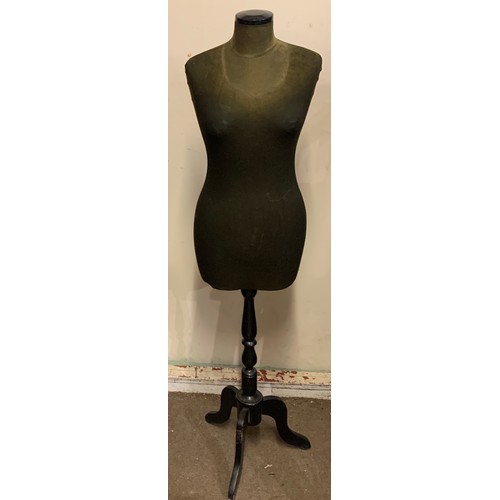 551 - Vintage Dress Makers Dummy On Stand 145 cms High