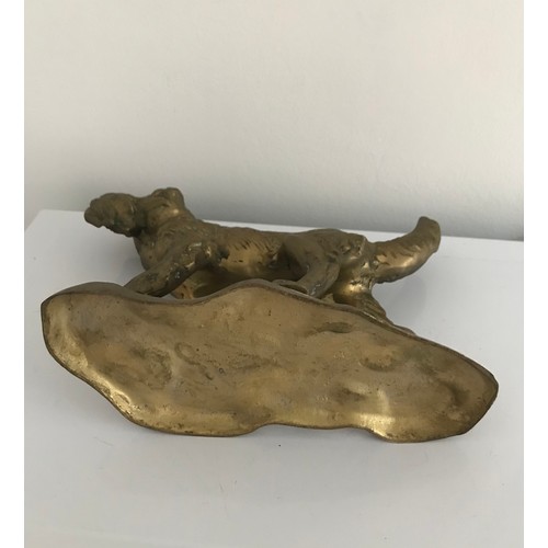 164 - Vintage Bronze Dog Statue
17 h x 23 cms wide