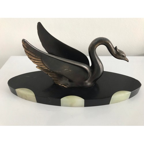 178 - Art Deco Statue Of A Swan On Marble Base
25 x 12 x 8.5 cms