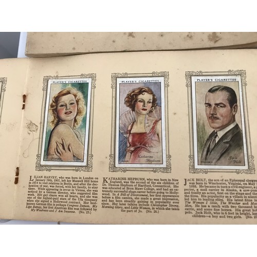 192 - 4 x Vintage Postcard Albums (complete) 3 Of Film Stars The Other Wild Flowers