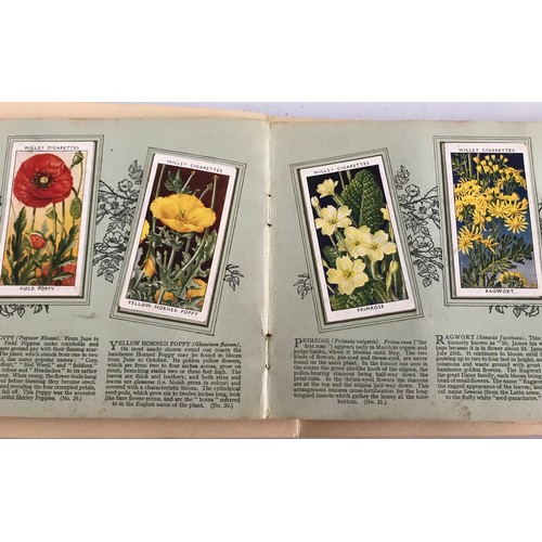 192 - 4 x Vintage Postcard Albums (complete) 3 Of Film Stars The Other Wild Flowers