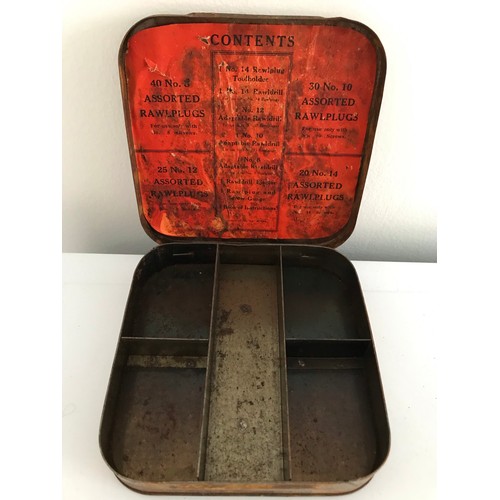 184 - 2 x Antique Tins. the First Being Rawlplugs , The Other Gold Flake