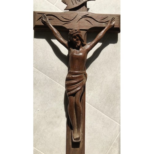 198 - Vintage Carved Oak Crucifix
24 x 60 cms