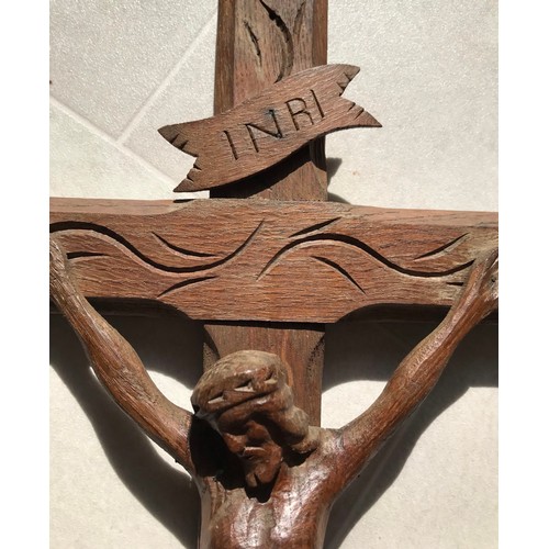 198 - Vintage Carved Oak Crucifix
24 x 60 cms