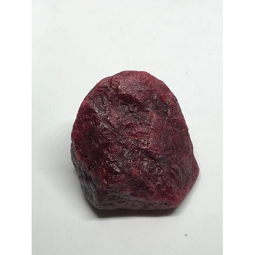 299 - Uncut Approximately 325.35  Carat Red Natural Ruby Gemstone With Certificate Yeovil Auctions Is Not ... 