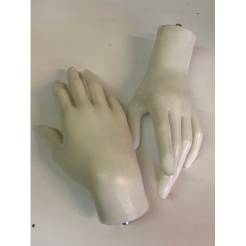 88 - Two Vintage Mannequin Hands (2)