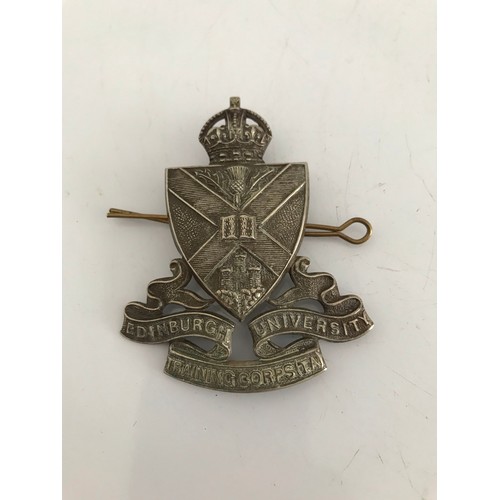 233 - Vintage Edinburgh University Training Corp (TA). Cap Badge