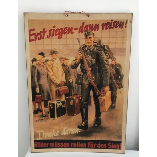 236 - Of Military Interest A German WW2 Style Propaganda Card