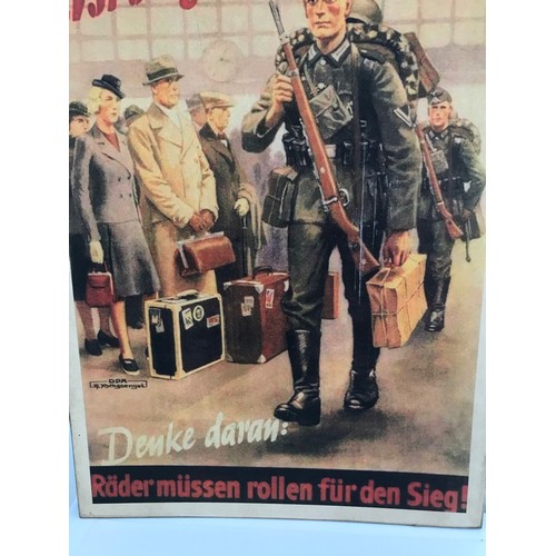 236 - Of Military Interest A German WW2 Style Propaganda Card