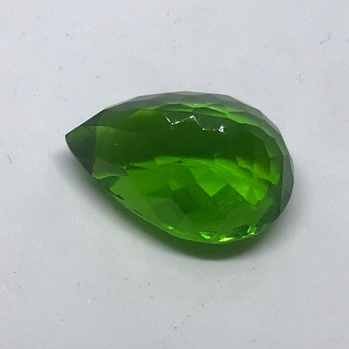 360 - Pear Cut Approximately 34.85 Carat Green Topaz Gemstone With Certificate Yeovil Auctions Is not GIA ... 