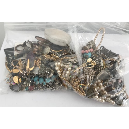 229 - 2 x Bags Of Various Costume Jewellery