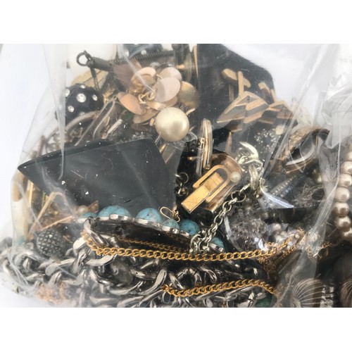 229 - 2 x Bags Of Various Costume Jewellery