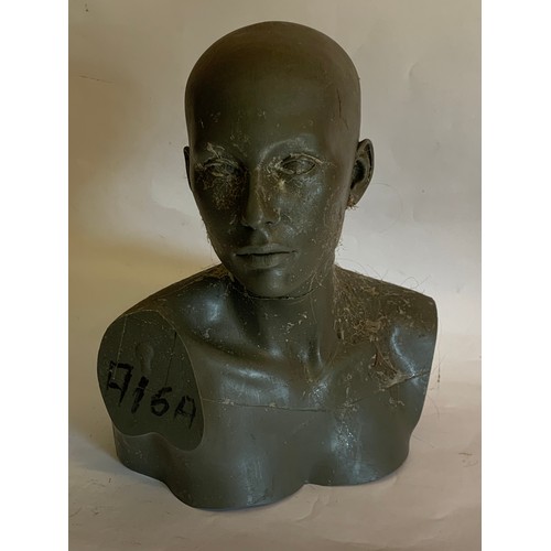 353 - Vintage Film Prop Mannequin Head And Shoulder Mount