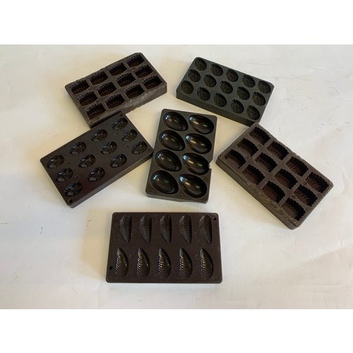 376 - Six Antique Bakelite Belgian  Chocolate Moulds (6)