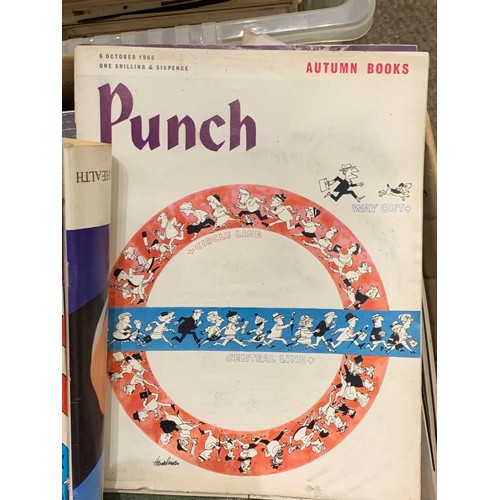 390 - Two Boxes Of Vintage Punch Books.