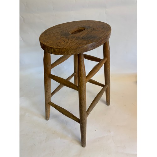 403 - Vintage Lab Stool 59 cms High