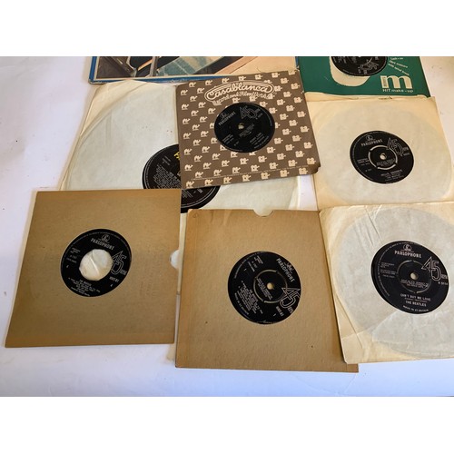 411 - Small Group Of Vinyl Beatles Records.