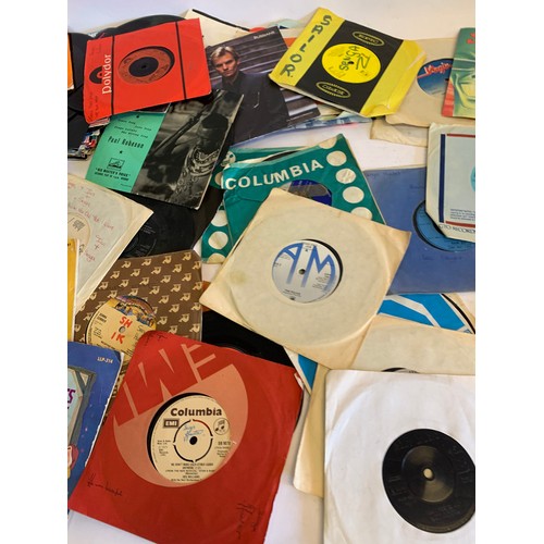 412 - Quantity Of Single Vinyl Records To Include Roxy Music , Walt Disney Reading Book Records , The Poli... 