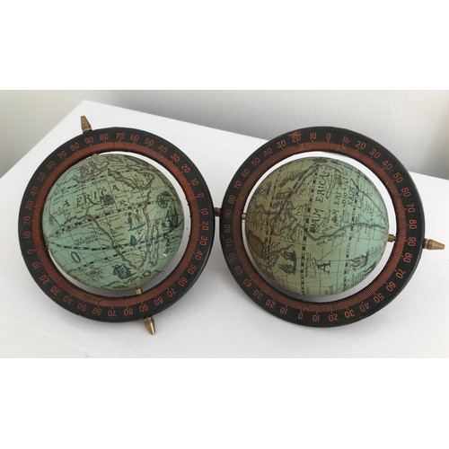 250 - 2 x Miniature Globes
12 cms diameter surround