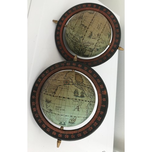 250 - 2 x Miniature Globes
12 cms diameter surround