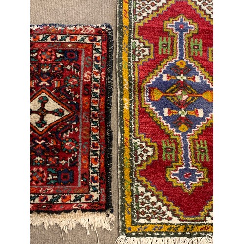 432 - Two Hand Knotted Decorative Rugs Largest. 112 x 50 cms (2)