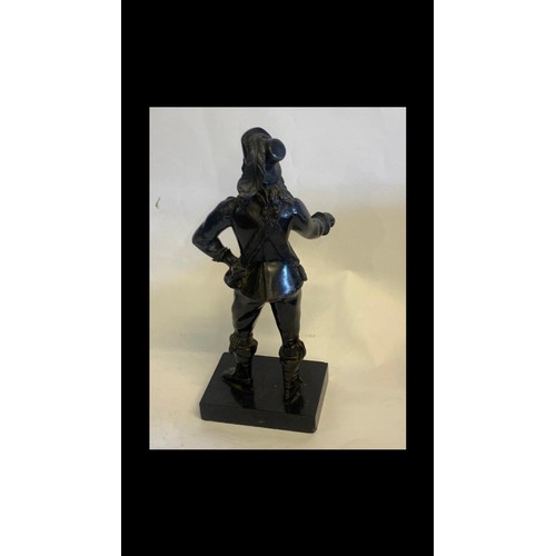 238 - Antique Bronze Figure Of Charles 1 (Crack In Leg) Standing 35 cms High