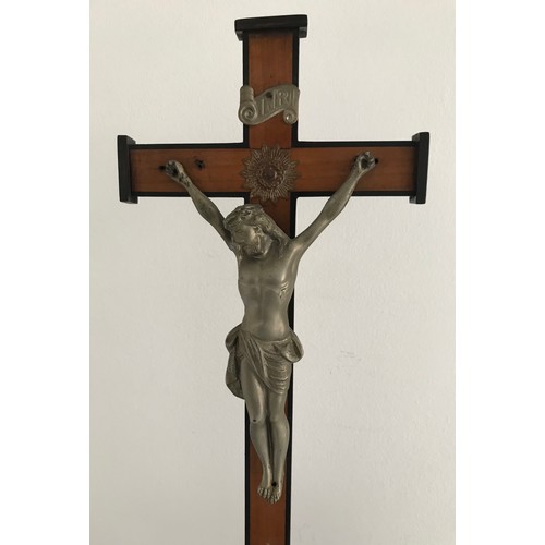 105 - Antique Crucifix With Intricate Boxwood Inlay
17 x 55 cms h