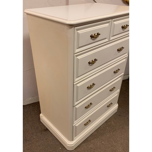 7 - Modern Two Over Four Chest Of Drawers. 76 x 48 x 111 cms