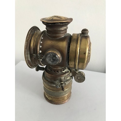 121 - Antique VITAPHARE French Carbide Bicycle Lamp