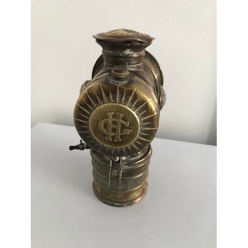 121 - Antique VITAPHARE French Carbide Bicycle Lamp