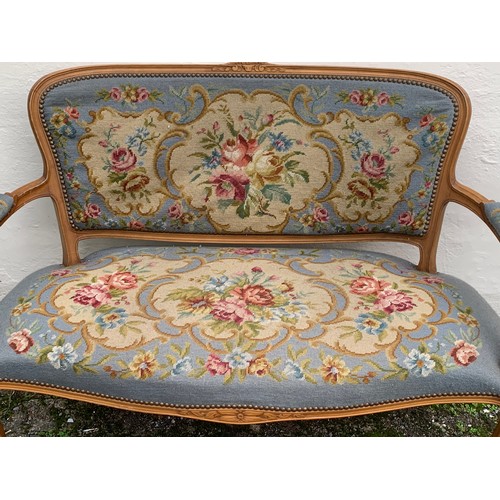 40 - Louis Style Upholstered Settle