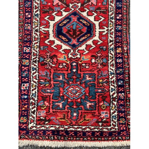 93 - Hand Knotted Runner / Carpet  180 x 62 cms