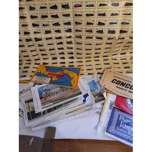 40 - Quantity of Vintage Match related Label Sheets  along with unopened vintage Continental Matches