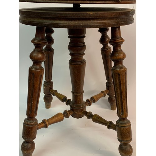 58 - Antique Swivel Stool .