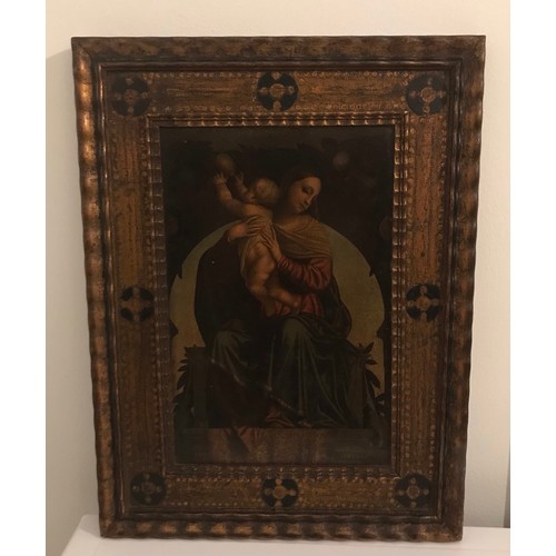 166 - Framed Vintage Icon Of The Madonna
38 x 29 cms