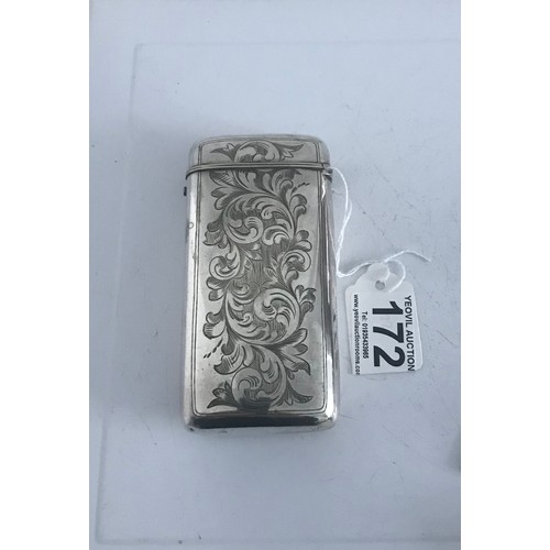 172 - Extra Large Antique Vesta Style Silver Plated Cigar Holder
6 x 12 cms