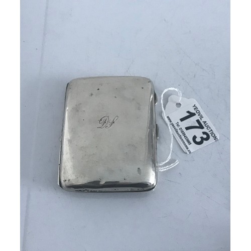 173 - Hallmarked Silver Cigarette / Card Case, Birmingham 1933
8.5 x 6.5 cms