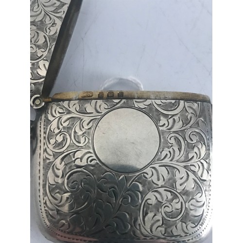 169 - Antique Hallmarked Silver Vesta Case. Birmingham 1909
5.5 x 6 cms