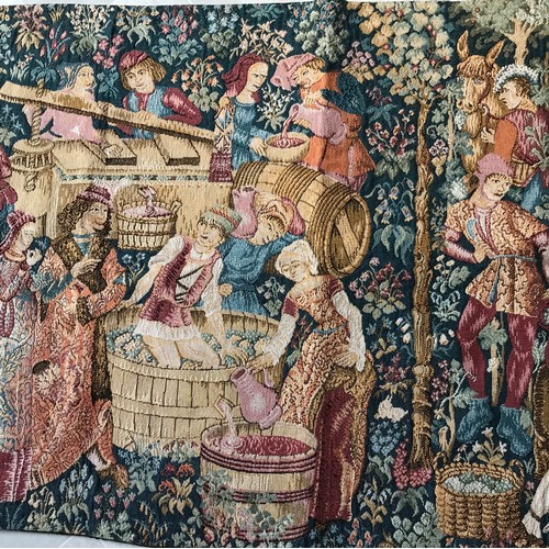 100 - Vintage Woven Tapestry Depicting A Medieval Village Scene
70 x 120 cms