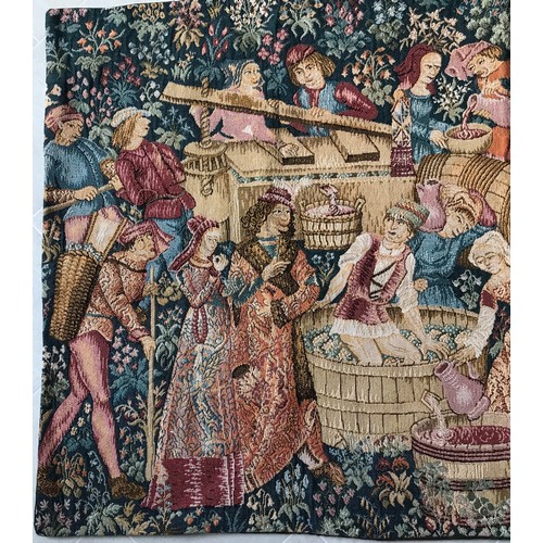 100 - Vintage Woven Tapestry Depicting A Medieval Village Scene
70 x 120 cms